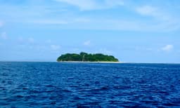 Sipadan Island seen from the sea