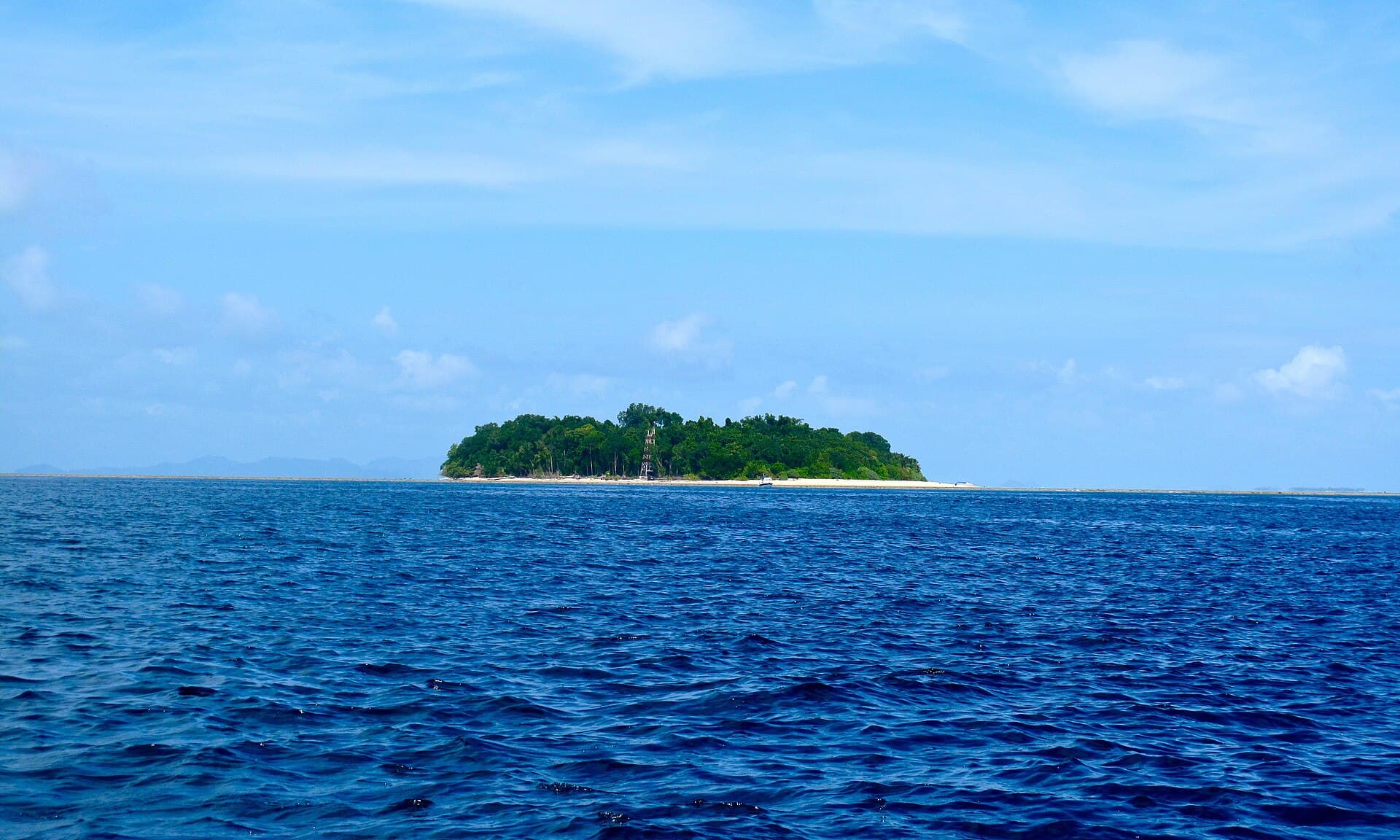 Sipadan Island seen from the sea