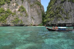 Limestone cliffs and turquoise water at Koh Phi Phi