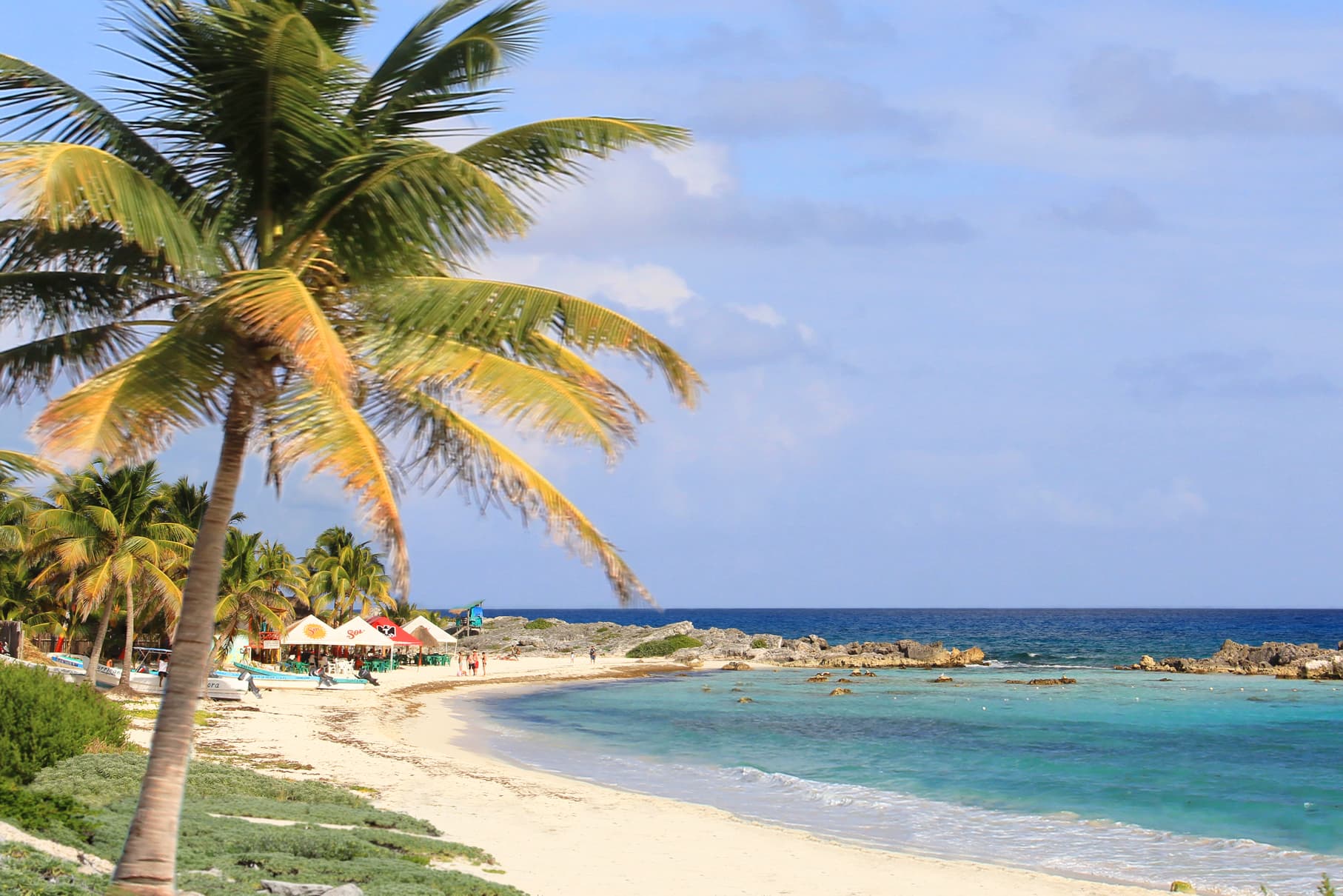 Beach on the east coast of Cozumel